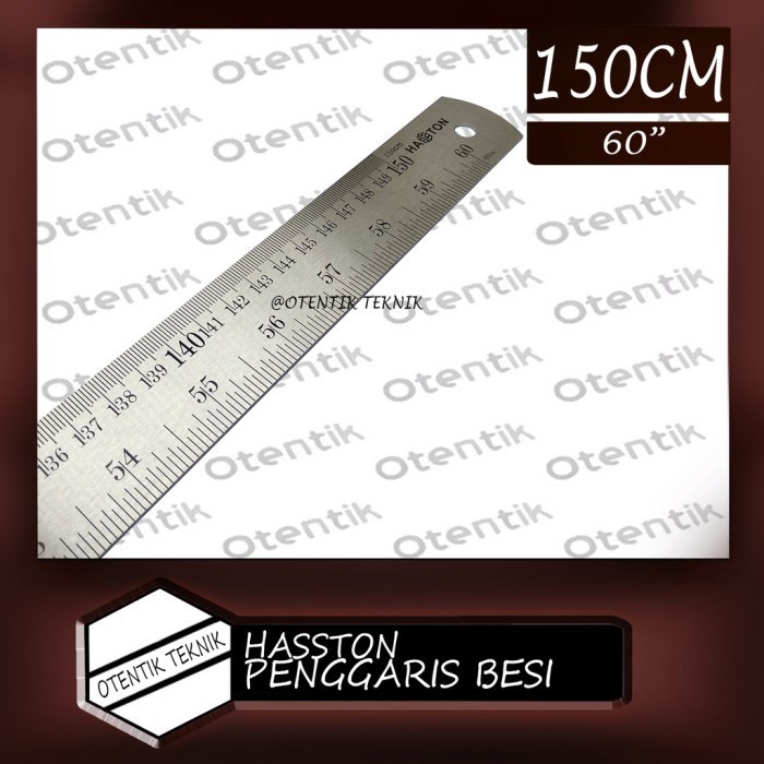 Jual Penggaris Besi 150 Cm - 1500 Mm - 1 Koma 5 Meter - Steel Ruler 60 ...