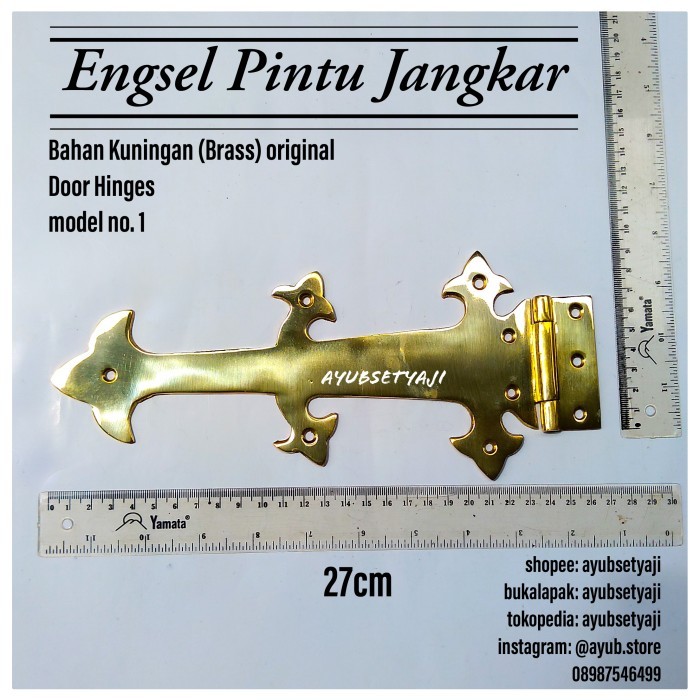 Jual My Engsel Pintu Kuningan Engsel Gerbang Model No1 Engsel Jangkar ...