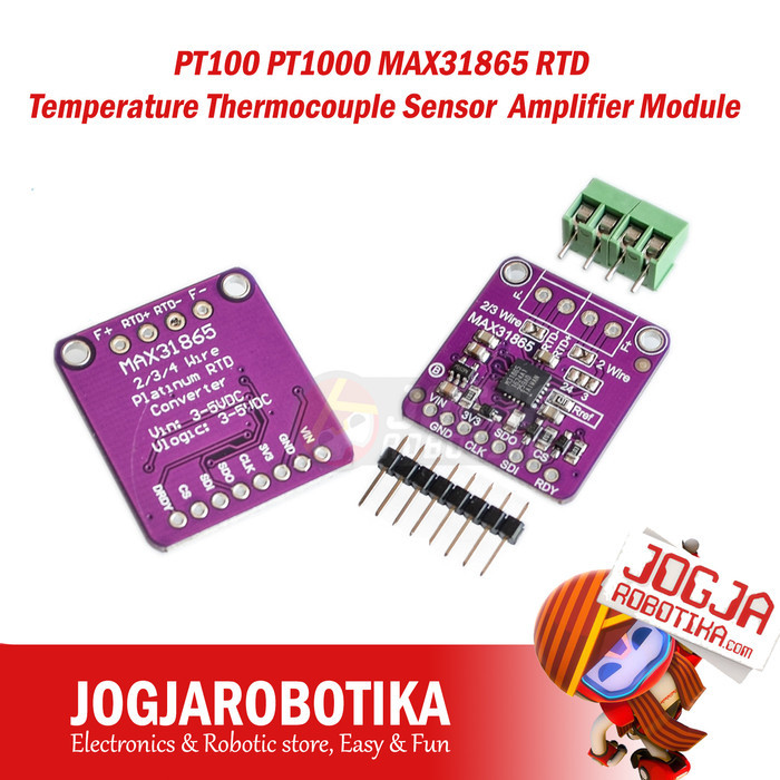 Jual Pt100 Pt1000 Max31865 Rtd Temperature Thermocouple Sensor ...