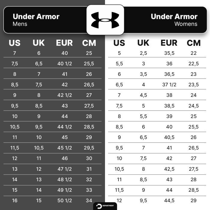 Buy size chart under armour youth Free Shipping Black Friday - Main Image