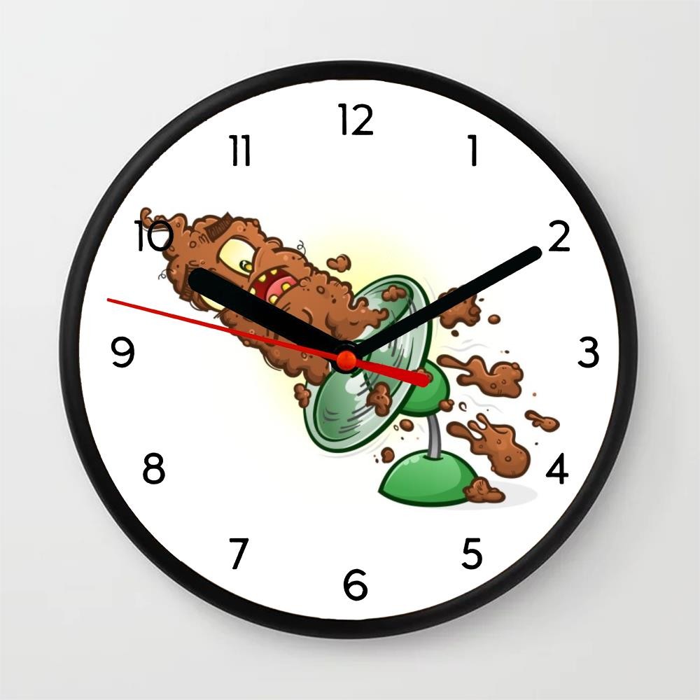 Jual Jam Dinding Melting poop monster cartoon character Vector 20CM ...