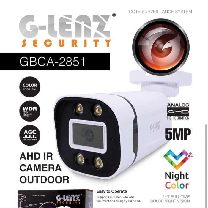 Jual CAMERA CCTV 5MP G-LENZ 4K 2560P OUTDOOR KAMERA GLENZ 5 MP MURNI ...