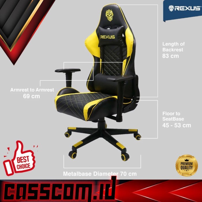 Jual Rexus Gaming Chair Kursi RGC100 / RGC-100 | Shopee Indonesia