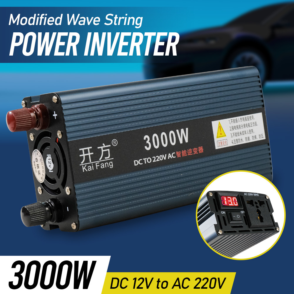 Jual Modified Wave String Power Inverter DC 12V to AC 220V 3000W ...