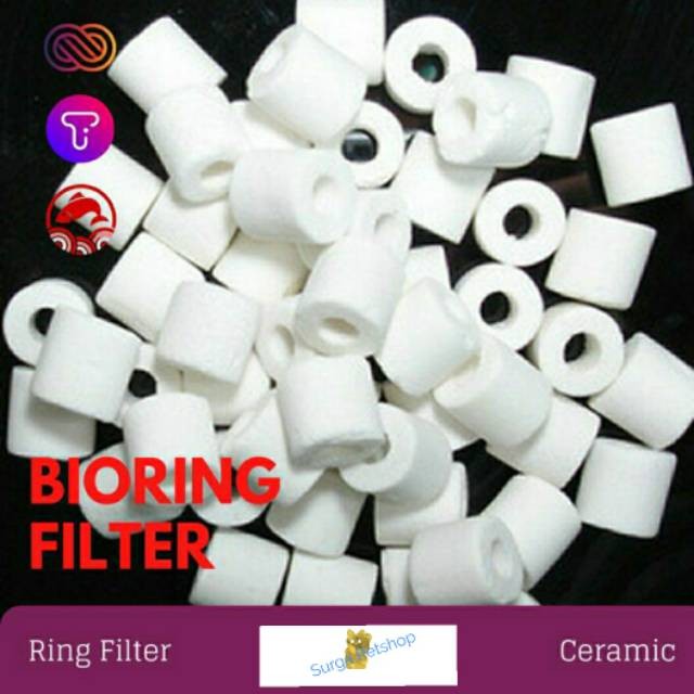 Jual Bioring Ceramic biological bio ring filter aquascape aquarium per ...