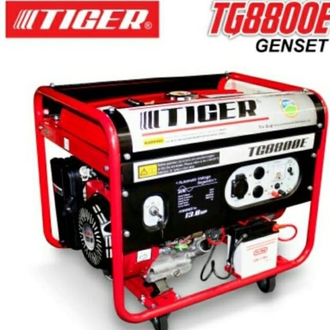Jual Genset Tiger 5000 Watt Tg8800 E Tg 8800 Generator Listrik Tembaga ...