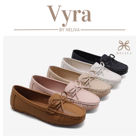 HELIVA VYRA Sepatu Flat Loafer Sol 1cm Wanita HV6812