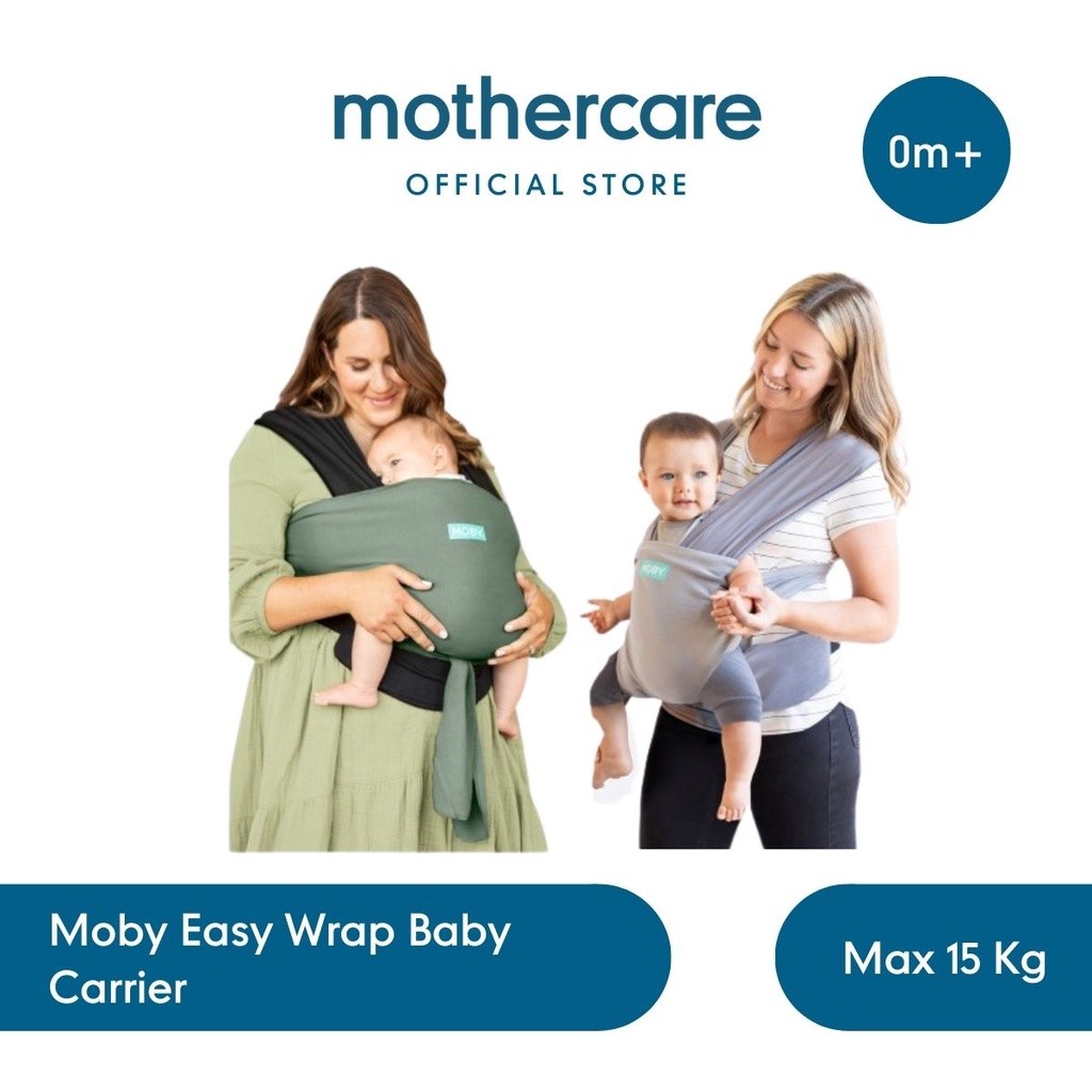 Moby Easy Wrap Carrier Gendongan Bayi Newborn Depan