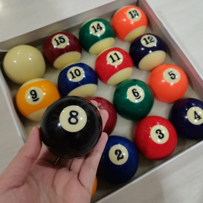 Jual Murah Bola Billiard Pool Ball Set Ukuran 2 1/4 Non COD | Shopee ...