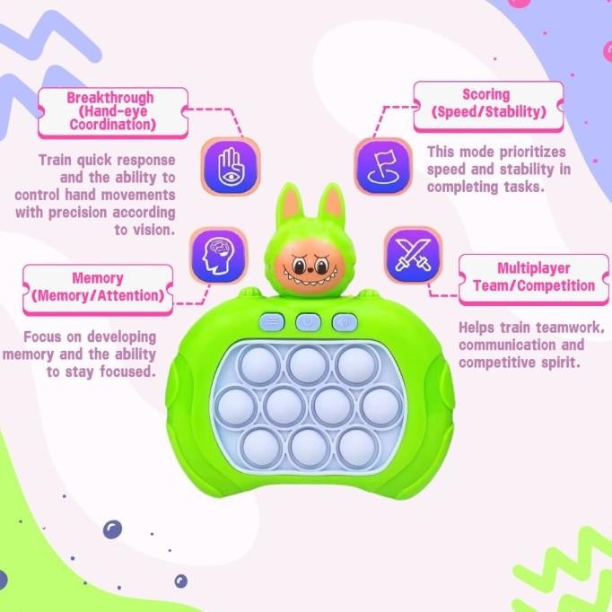 Jual Murah Pop it labubu Mainan Game Anak Pop It Elektrik GEN 3 ...