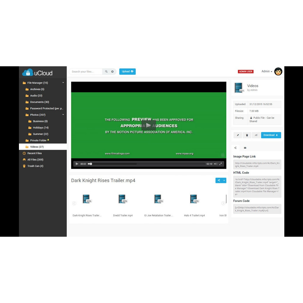 Jual Source Code PHP - uCloud - File Hosting Script - Securely Manage ...