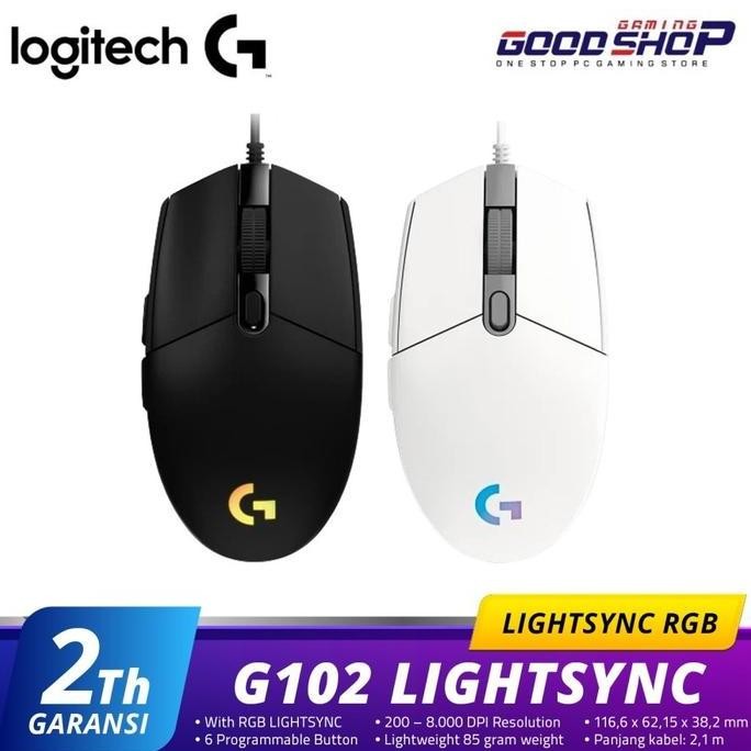 Jual Original Logitech G102 V2 Lightsync - Gaming Mouse Computer ...