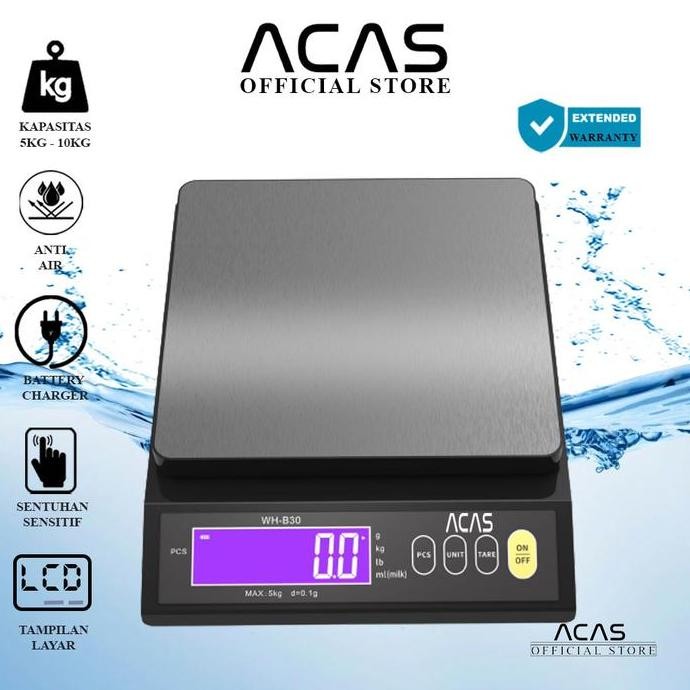 Jual ACAS WH-B30 5kg - 10kg Timbangan Waterproof Digital Elektronik ...