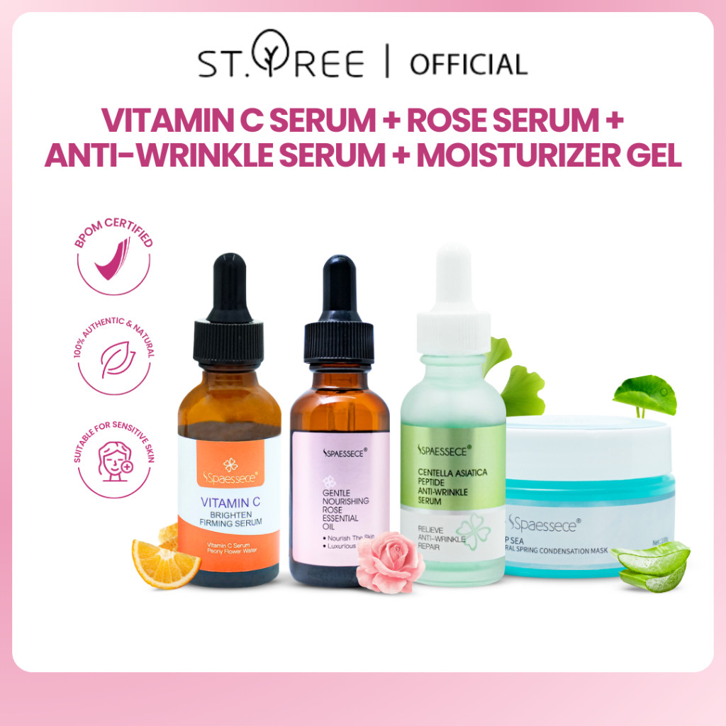 Jual ST.TREE Vitamin C Brightening Serum 30ml - Serum Brightening ...