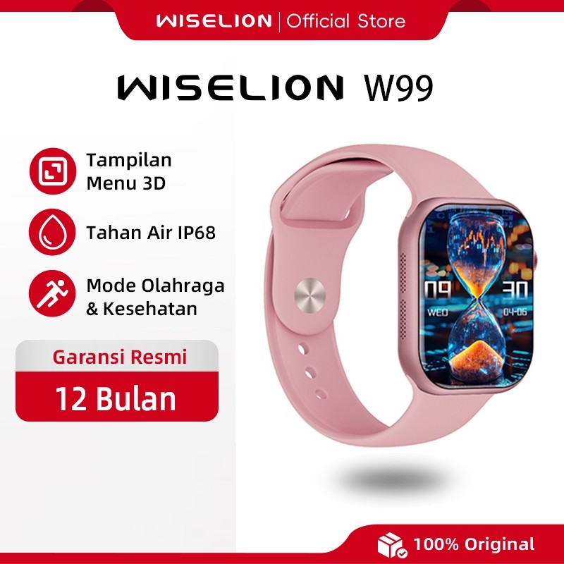 Jual WISELION W99 New Smartwatch Bluetooth Call Android IOS AMOLED Jam ...
