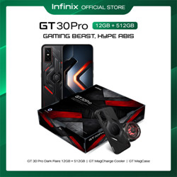 Infinix GT 30 Pro 12/512GB Special Edition - Up to 24GB Extended RAM - Dimensity 8350 Ultimate - 6.78" Amoled+ 144Hz - 108MP - NFC