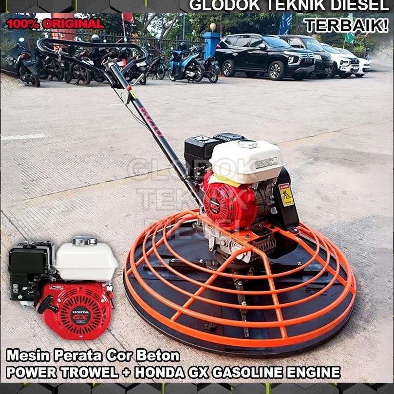 Jual Power Trowel Machine + HONDA GX 160 ORIGINAL Engine Bensin 5,5 HP ...
