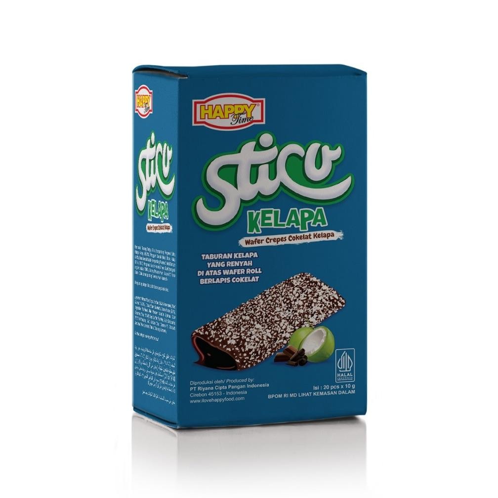 Jual PJ Happy Time Wafer Sticu Kelapa (1 Box Isi 20 Pcs) | Shopee Indonesia