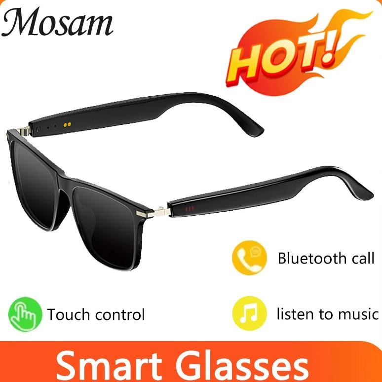Jual Mosam M01 Smart Glasses Ip68 Waterproof Bluetooth 5.4 Sunglasses ...