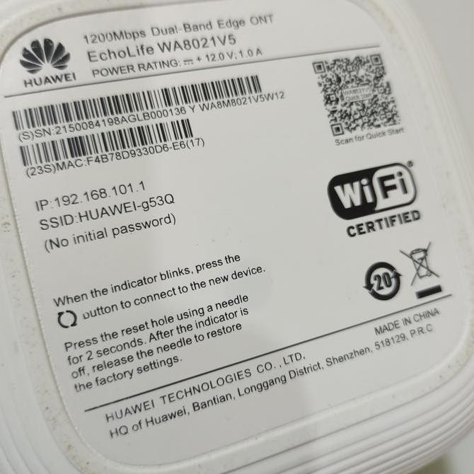 Jual Huawei Mesh Wifi Router Ac1200-Wa8021V5 Wireless Gigabit Dualband ...