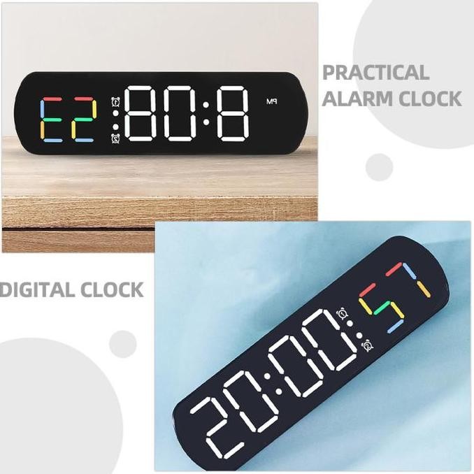 Jual Jam alarm dinding 6639/ Jam dinding digital LED / Waku Table Clock ...