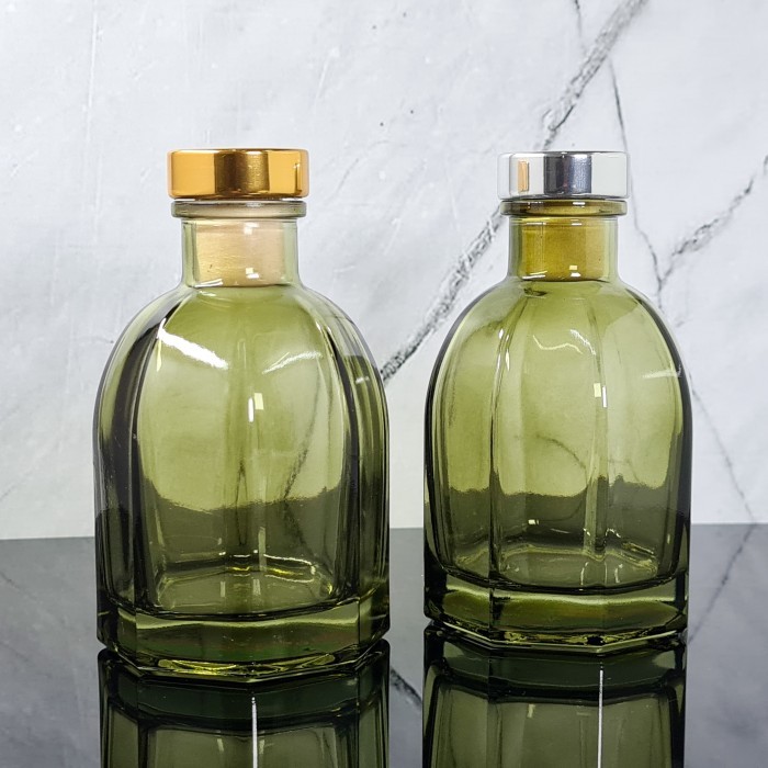 Jual TERBARU! Botol Reed Diffuser Octagon Green 100/120 mL (Cork Cap ...