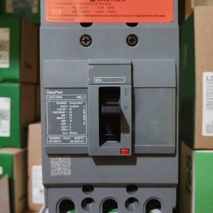 Jual Mccb Ezc100N 3Pole 60A 18Ka 415Vac Ezc100N 3P 60A | Shopee Indonesia