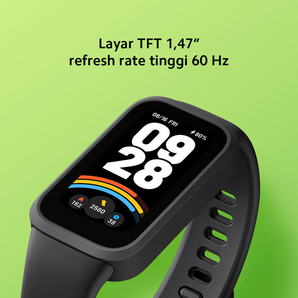 Xiaomi Smart Band 9 Active | Refresh rate 60 Hz | Tahan Air Hingga 50 Meter | 50+ Mode Olahraga | Baterai Hingga 18 Hari [Official Store] - foto 1