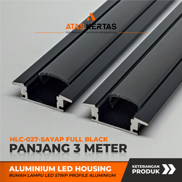 Jual Housing led strip profile cover rumah lampu aluminium 3M Full ...