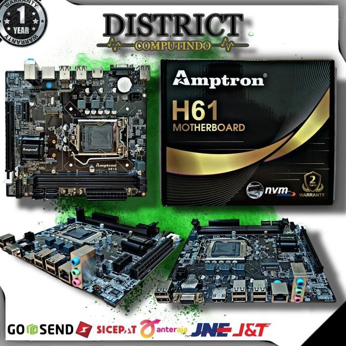 Jual motherboard h61 amptron lga1155 | Shopee Indonesia