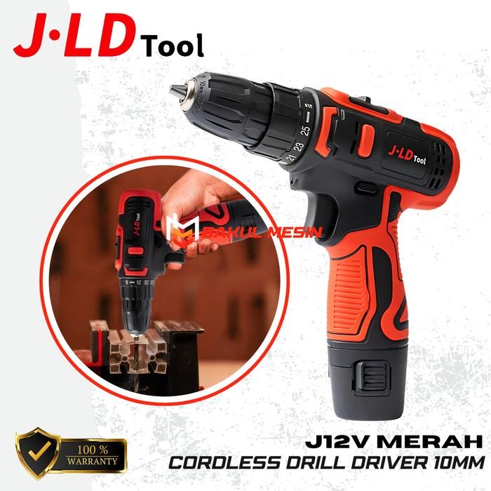 Jual Mesin Bor Baterai Cordless Drill 12V Include Tool Kits 24 Pcs Jld ...