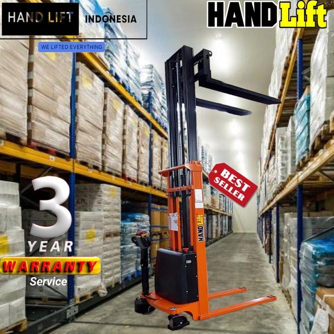 Jual MINI FULL ELECTRIC STACKER 1.5TON/3METER / HAND LIFT / HAND PALLET ...