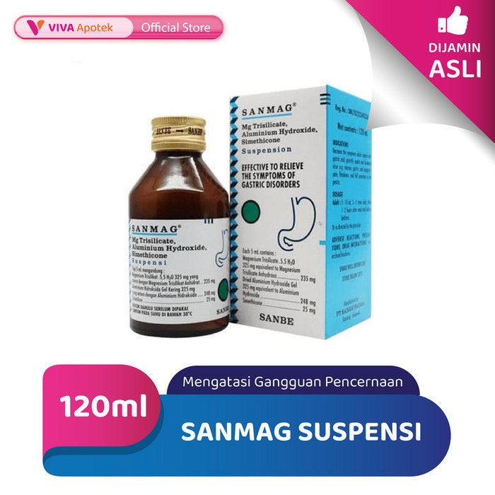 Jual Sanmagh Suspensi untuk Mengatasi Gangguan Pencernaan (120 ml ...