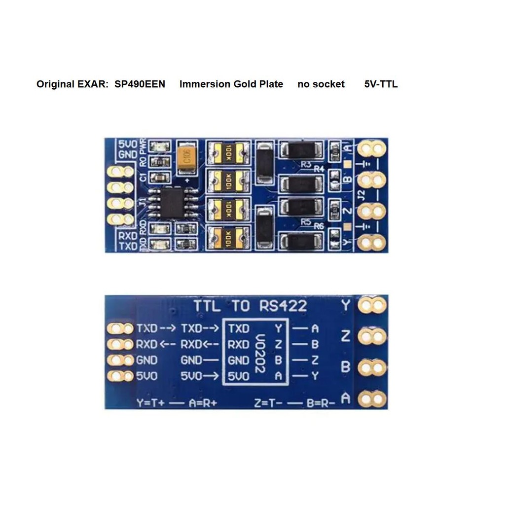 Lot De 8 Modules RS422 Bidirectionnels TTL Full Duplex – MAX490 Double Voie Pour Communication Série