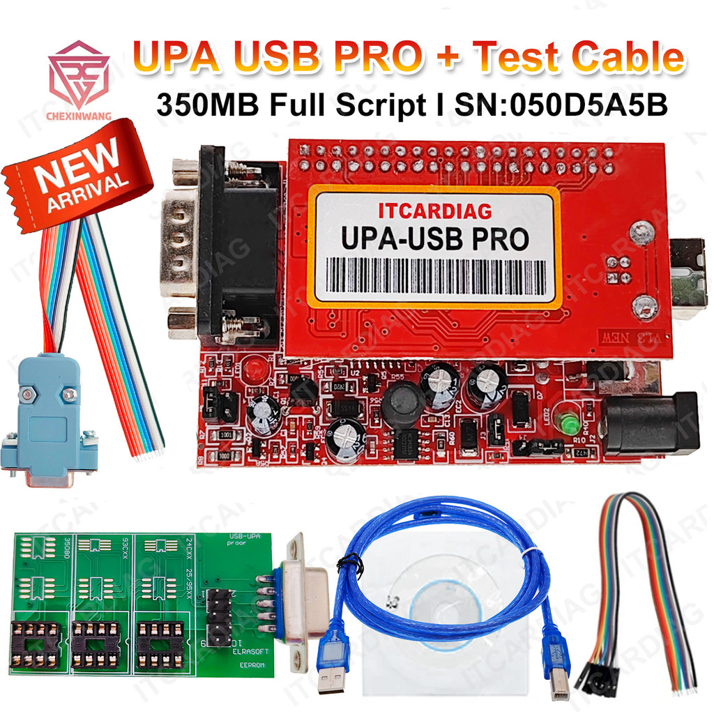 Jual LIVIN 2024 UPA USB PRO V1.3 with Test Cable SN:050D5A5B ECU Chip ...