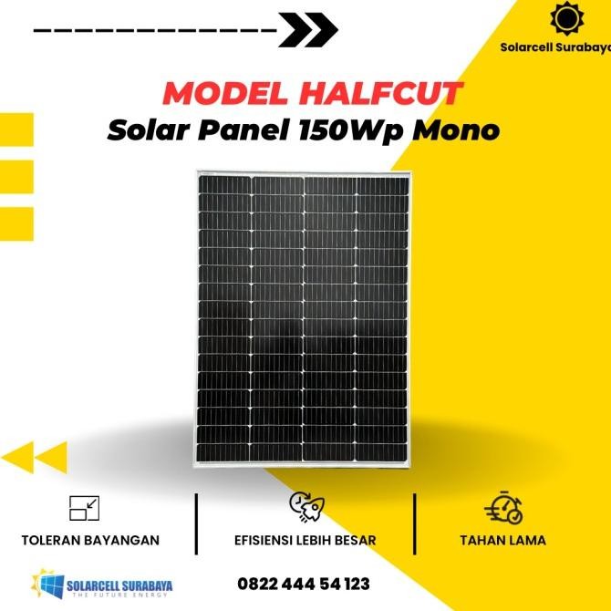 Jual Solar Panel 150Wp Mono Halfcut Panel Surya SNI ISO TKDN Surabaya ...