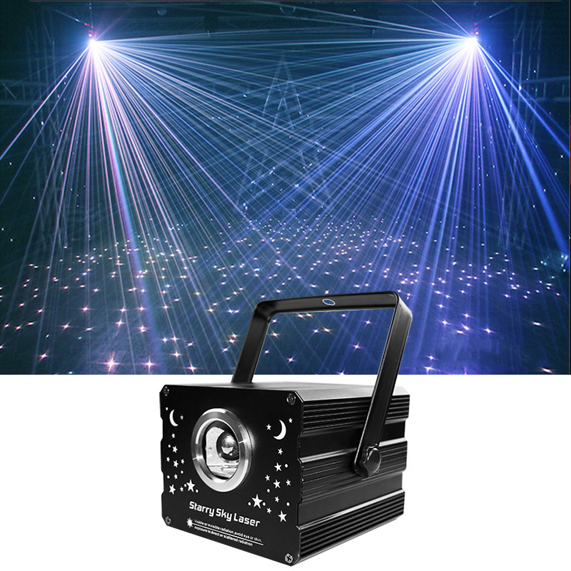 Jual QJES Good Effect Full Color Sky Star Dj Lazer Beam Rotate Scanner ...