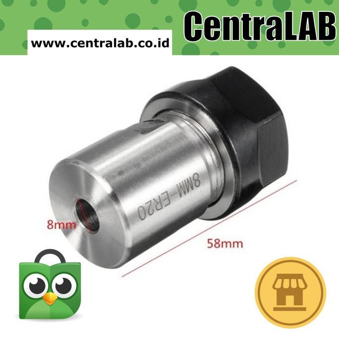 C25-ER20-50L Collet Block Round Collet Holder 6 Mm / 8 Mm / 10 Mm / 12