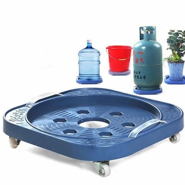 Jual Alas Rak Tabung Gas Roda Portable Wadah Pot Bunga Galon Tatakan ...