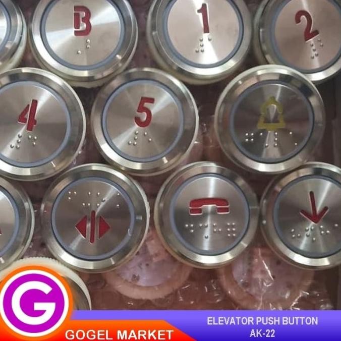 Jual Elevator Push Button Tombol Lift Ak22 Original Dan Terpercaya ...