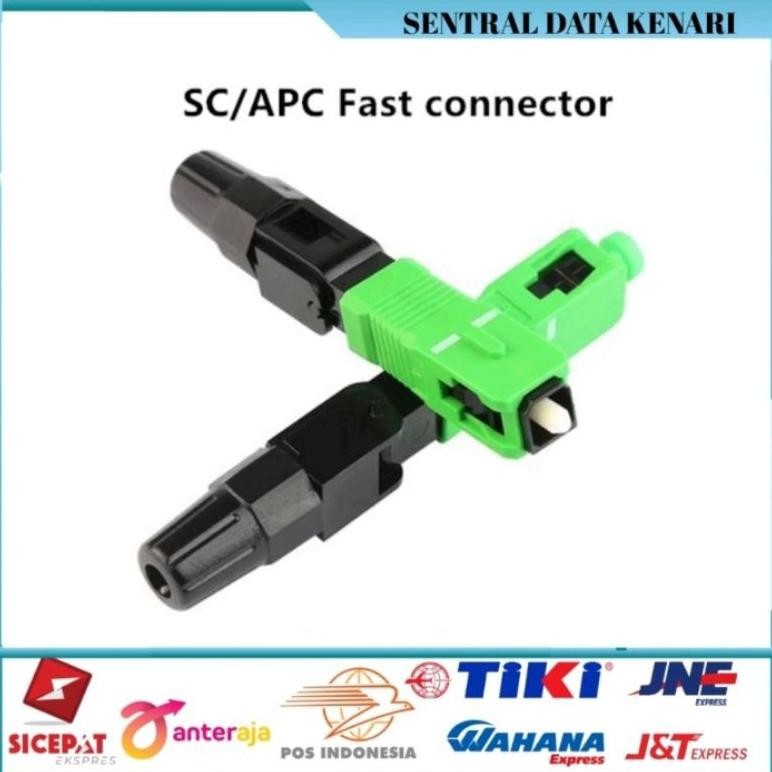 Jual Fast Conector Sc Apc Dropcore Conector Adapter Fiber Optic Per 10 ...