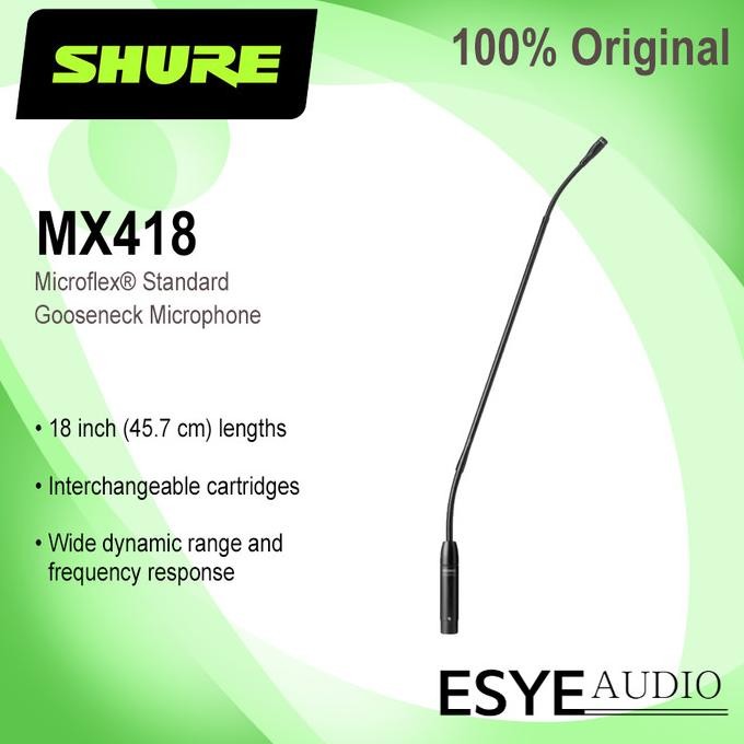 Jual Sale Shure Mx418 Microflex Standard Gooseneck Microphone | Shopee ...