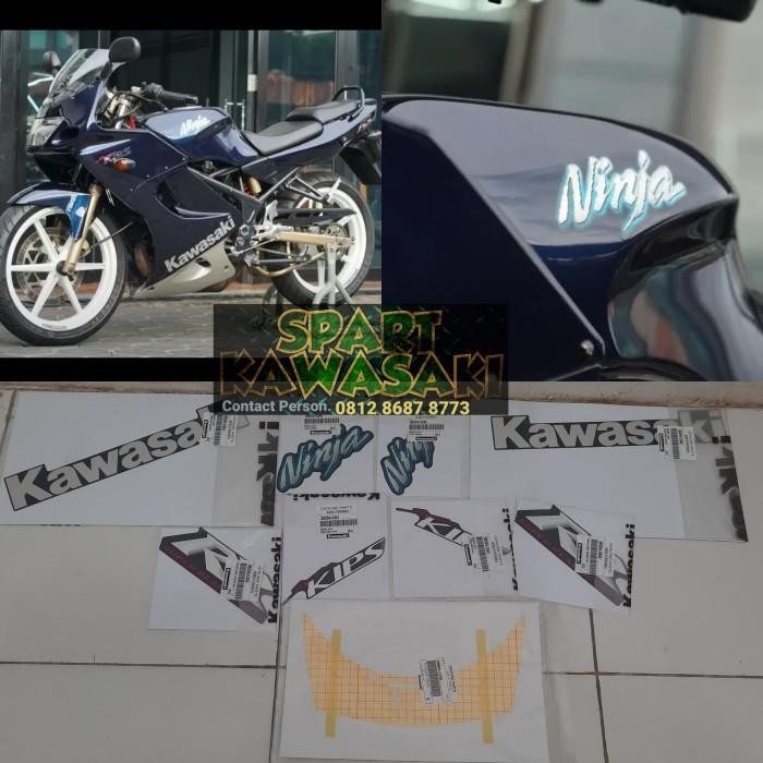 Jual Stiker Setiker Striping Stripping Ninja Rr Old Biru Navy Original ...