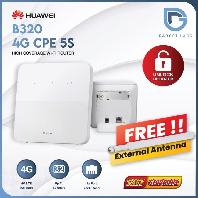 Jual Huawei B320 Pengganti B312 Modem Router Wifi Unlock All Operator ...