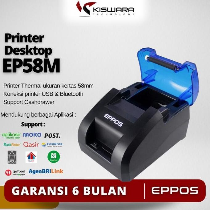 Jual Printer Thermal Eppos 58Mm Ep-Rpp02 -Usb Bluetooth New Stok ...
