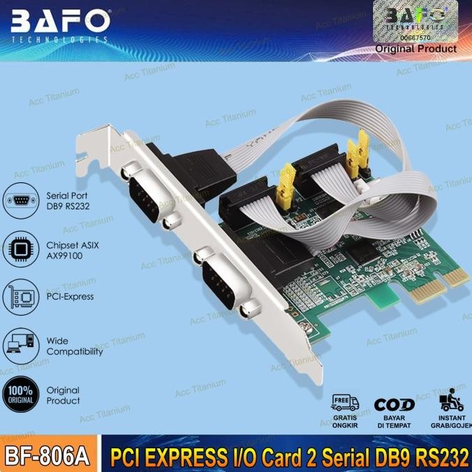 Jual Pcie Pci Express I/O Card 2 Serial Db9 Rs232 Chipset Asix With ...