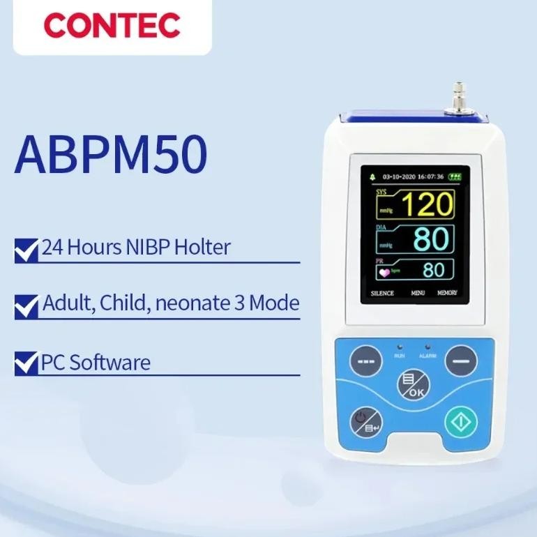 Jual Contec Abpm50 Ambulatory Blood Pressure Monitor 24 Hours Holter ...