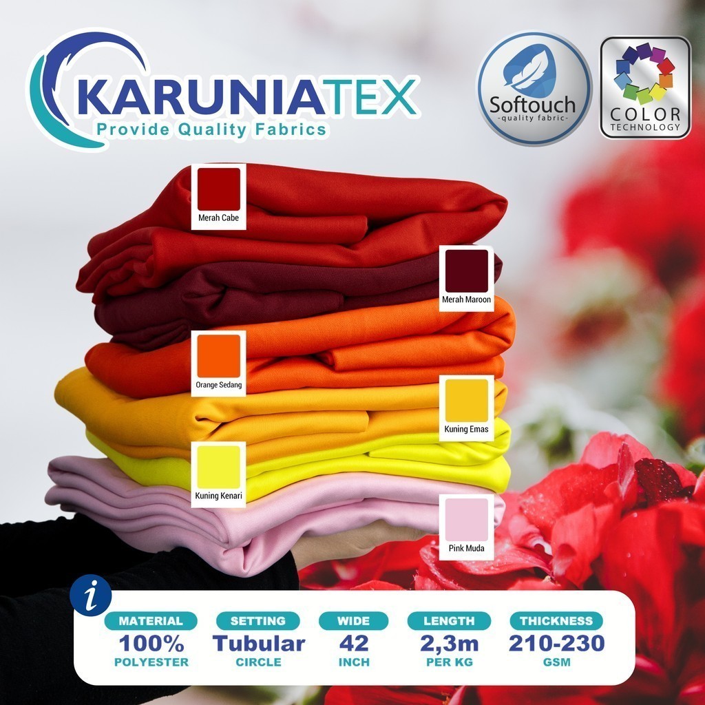 Jual Kain Lotto Premium 24s Kiloan | Kuning Kenari | Karunia Textile ...