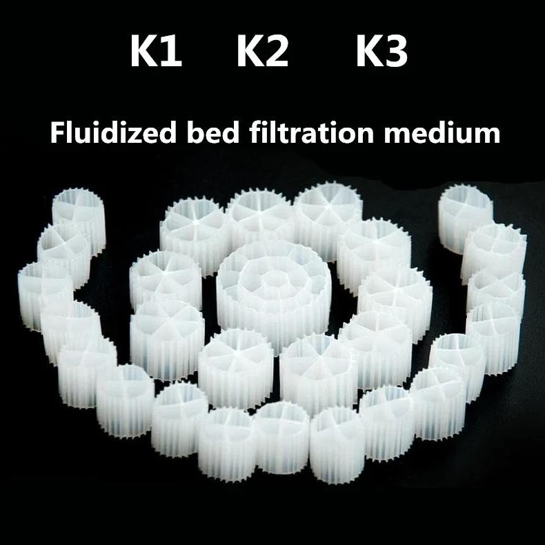 Jual K1 K2 K3 Moving Bed Bio Filter Media Filtration Aquarium Fish Tank ...