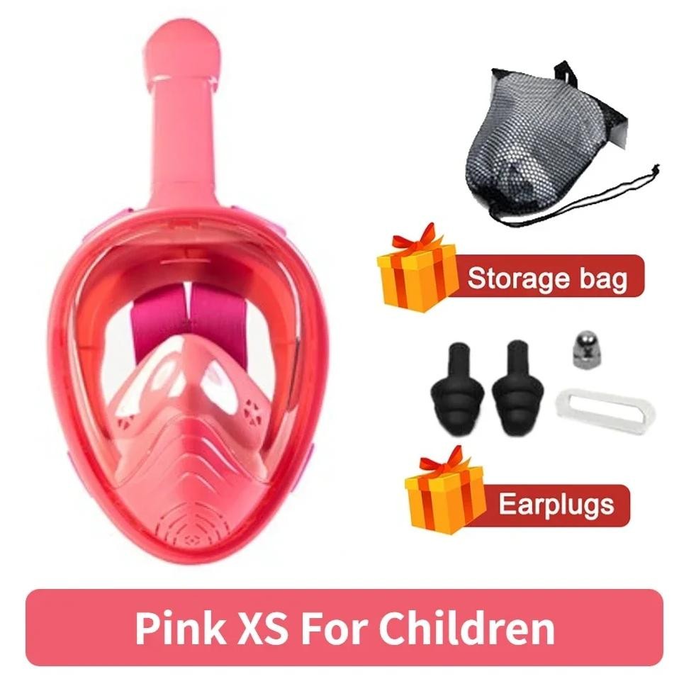 Jual Mask Set Underwater Snorkeling Full Face Children Swimming Scuba ...